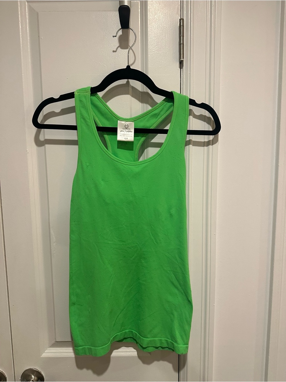 Neon Green Racerback Yoga Tank Top by Phat Buddha